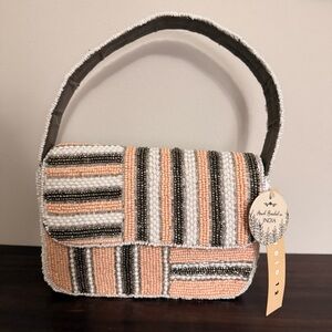 Studio 12 Handmade Beaded Bag NWT